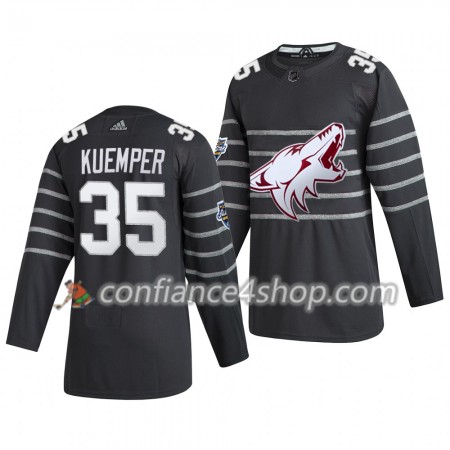 Adidas Maillot de Hockey Arizona Coyotes Darcy Kuemper 35 Gris 2020 NHL All-Star Authentic - Homme
